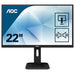 Best Value AOC P1D 21.5" LED Full HD (1920x1080) Height adjustable monitor with built in speakers (VGA, DVI, HDMI) - Black, 22P1D