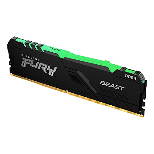 Kingston FURY Beast RGB - DDR4 - module - 8 GB - DIMM 288-pin - 2666 MHz / PC4-21300 - CL16 - 1.2 V - unbuffered - non-ECC - black