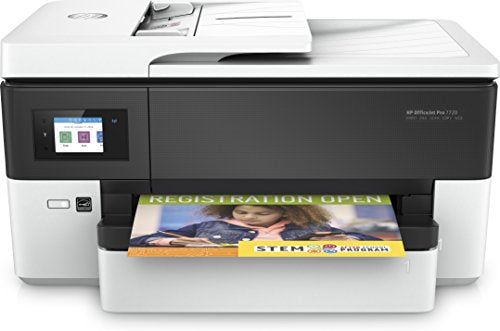 HP Officejet Pro 7720 Wide Format All-in-One - Multifunction printer - colour - ink-jet - 216 x 356 mm (original) - A3 (media) - up to 18 ppm (copying) - up to 22 ppm (printing) - 250 sheets - 33.6 Kbps - USB 2.0, LAN, Wi-Fi(n), USB host