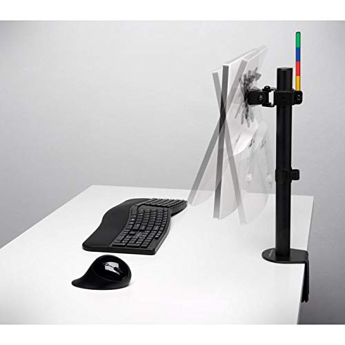 Kensington SmartFit Ergo Single Monitor Arm - Mounting kit - for Monitor (adjustable arm) - black - screen size: up to 34" - desktop, C-clamp, grommet, desk-mountable