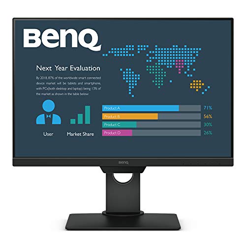 BenQ BL2581T - LED monitor - 25" - 1920 x 1200 WUXGA - IPS - 300 cd/m - 1000:1 - 5 ms - HDMI, DVI-D, VGA, DisplayPort, USB - speakers - black