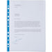 Best Value Premium Punched Pockets - Blue Spine - Pack of 25 - A4