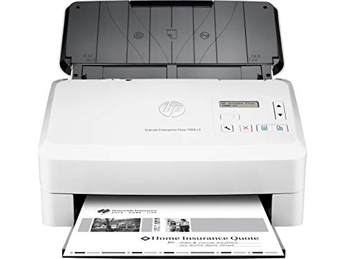 HP ScanJet Enterprise Flow 7000 s3 - Document scanner - Duplex - 216 x 3100 mm - 600 dpi x 600 dpi - up to 75 ppm (mono) - ADF (80 sheets) - up to 7500 scans per day - USB 3.0, USB 2.0