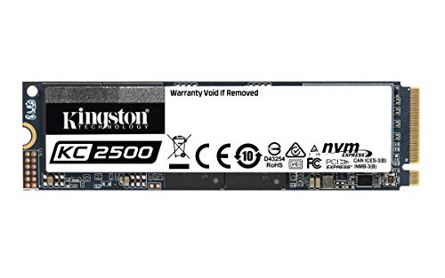 Kingston KC2500 - Solid state drive - encrypted - 250 GB - internal - M.2 2280 - PCI Express 3.0 x4 (NVMe) - 256-bit AES-XTS - Self-Encrypting Drive (SED), TCG Opal Encryption 2.0 -