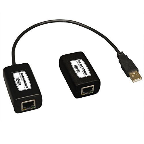 Tripp Lite 1 Port USB over Cat5 Cat6 Extender Transmitter and Receiver up to 150ft TAA