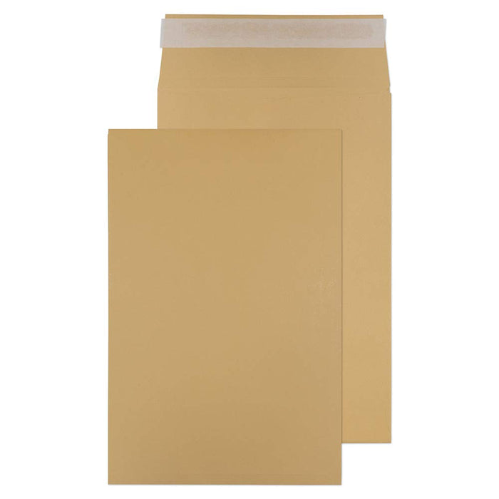 Best Value Blake Purely Packaging 381 x 254 x 25 mm 140 gsm Gusset Pocket Peel & Seal Envelopes (11101) Manilla - Pack of 125