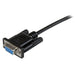 2M Black Db9 Rs232 Null Modem Cable