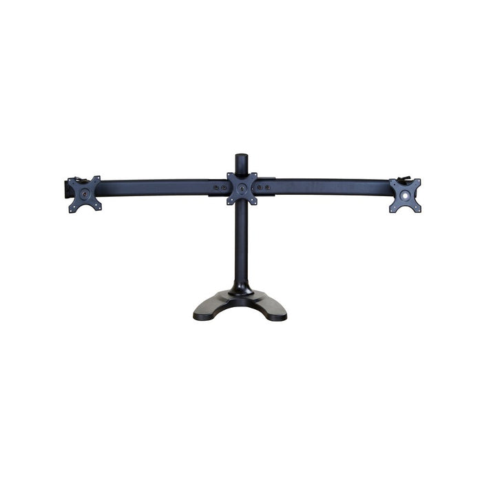 Best Value Newstar FPMA-D700DD3 Tilt/Turn/Rotate Triple Desk Stand for three 10-27" Monitor Screens, Height Adjustable - Black