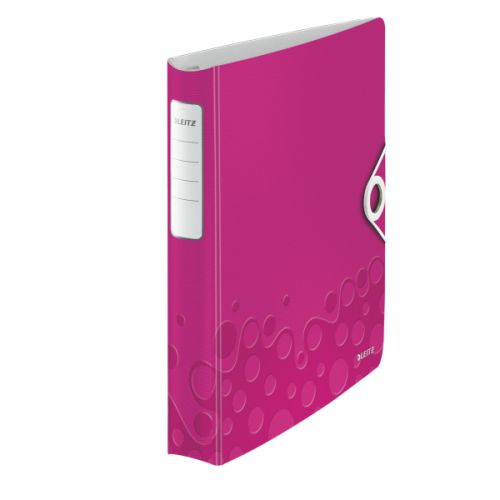 Best Value Leitz WOW 4D Ringbinder A4 PP 30mm Pink Metallic PK5