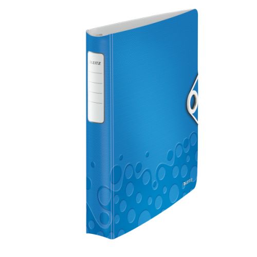 Best Value Leitz WOW 4D Ringbinder A4 PP 30mm Blue Metallic PK5