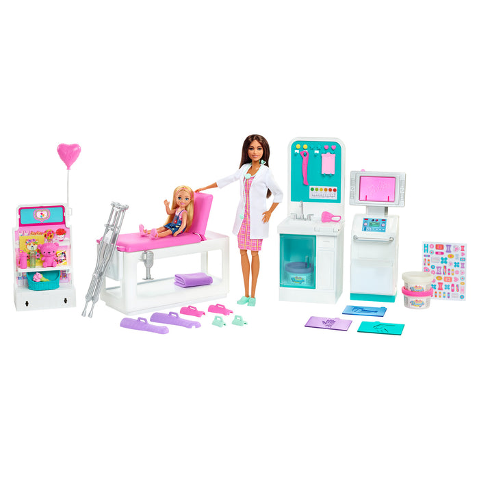 Barbie Fast Cast Clinic Doctor Medical Nurse Play Set // GTN61