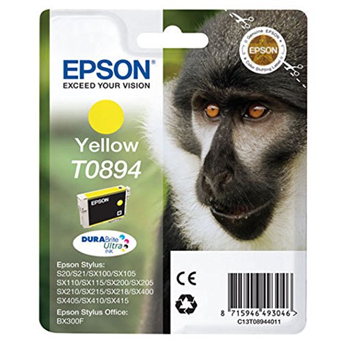 Best Value Epson T089 Stylus Ink Cartridge, Yellow, Genuine, Amazon Dash Replenishment Ready