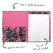 Pukka Bloom A4 Padfolio Blue Floral With Matching Refill Pad 9580-BLM