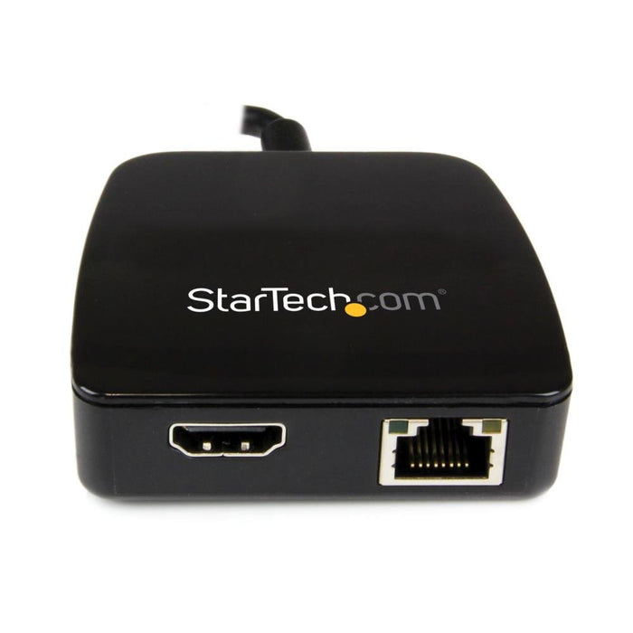 Best Value StarTech.com Travel Adapter for Laptops - HDMI and Gigabit Ethernet - USB 3.0 - Portable Universal Laptop Mini Docking Station