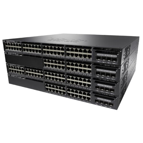 Cisco Catalyst 3650-48PD-E - Switch - L3 - Managed - 48 x 10/100/1000 (PoE+) + 2 x 10 Gigabit SFP+ - desktop, rack-mountable - PoE+ (390 W)