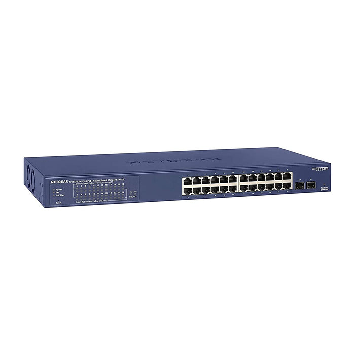 NETGEAR Smart GS418TPP - Switch - L3 Lite - smart - 16 x 10/100/1000 (PoE+) + 2 x SFP - desktop, rack-mountable - PoE+ (240 W)