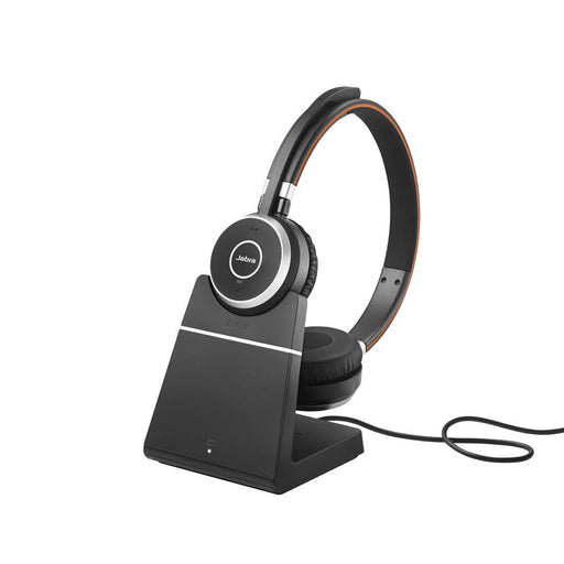 Best Value Jabra 15 x 10 x 3 cm Evolve 65 Wireless Bluetooth stereo headset - with charging stand- optimised for Microsoft Lync