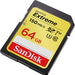 SanDisk Extreme - Flash memory card - 64 GB - Video Class V30 / UHS-I U3 / Class10 - SDXC UHS-I