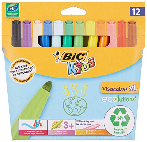 Bic Kids Visacolor Xl Felt Pens Xl 12 pack