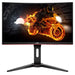 AOC Gaming C24G1 - LED monitor - curved - 24" - 1920 x 1080 Full HD (1080p) @ 144 Hz - VA - 250 cd/m - 3000:1 - 1 ms - 2xHDMI, VGA, DisplayPort - black