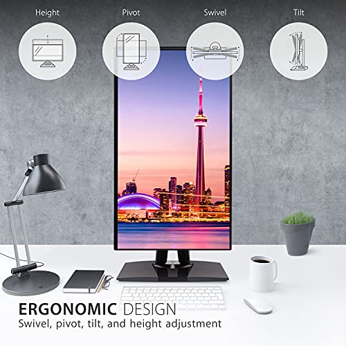 Viewsonic VP2468a - LED monitor - 24" (23.8" viewable) - 1920 x 1080 Full HD (1080p) @ 60 Hz - IPS - 250 cd/m? - 1000:1 - 5 ms - HDMI, DisplayPort