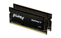 Kingston FURY Impact - DDR4 - kit - 16 GB: 2 x 8 GB - SO-DIMM 260-pin - 3200 MHz / PC4-25600 - CL20 - 1.2 V - unbuffered - non-ECC - black