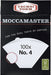 Moccamaster Coffee Paper Filter Number 4 for KB KBG KBGT and CDGT Models 100 Pieces