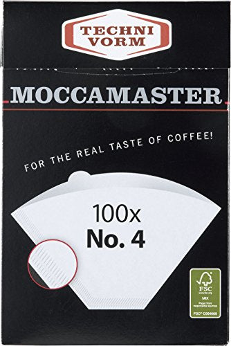 Moccamaster Coffee Paper Filter Number 4 for KB KBG KBGT and CDGT Models 100 Pieces