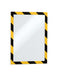 Best Value Durable DURAFRAME Security 4944130, A4 Magnetic Frame with Self-Adhesive Backing Display Frame for POS, Retail, Photos, Notices, Wall and Windows, Chevroned Yellow/Black, Pack of 2