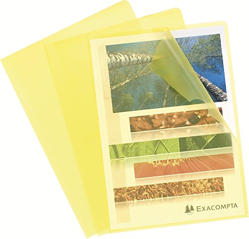 ValueX Cut Flush Folder A4 Grain PP Yellow PK10 56116E