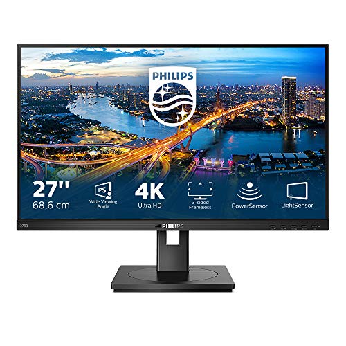 Philips B Line 278B1 - LED monitor - 27" - 3840 x 2160 4K @ 60 Hz - IPS - 350 cd/m - 1000:1 - 4 ms - 2xHDMI, DisplayPort - speakers - black texture