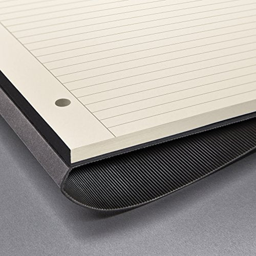 Sigel CONCEPTUM A4 Casebound Hard Cover Notepad 4 Hole Punched Ruled 120 Detachable Pages Black CO801