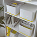 Leitz MyBox WOW Storage Box Large with Lid White/Yellow 52164016