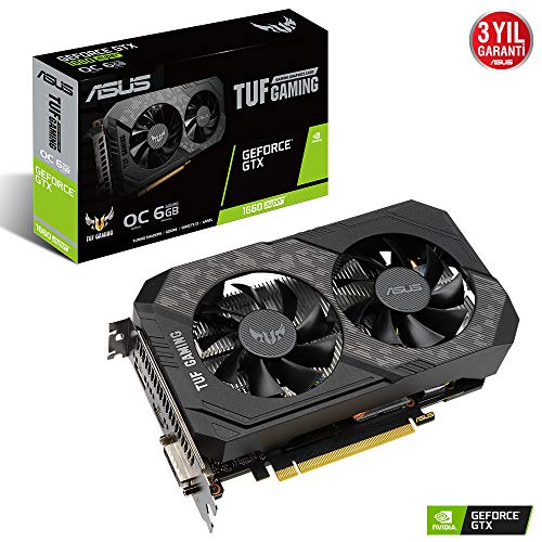 ASUS TUF-GTX1660S-O6G-GAMING - OC Edition - graphics card - GF GTX 1660 SUPER - 6 GB GDDR6 - PCIe 3.0 x16 - DVI, HDMI, DisplayPort