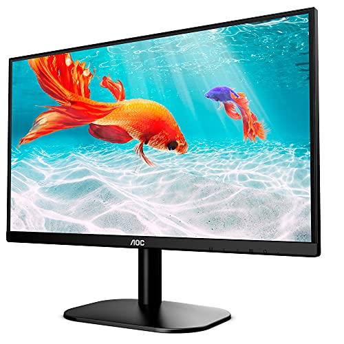 AOC 27B2QAM - LED monitor - 27" - 1920 x 1080 Full HD (1080p) @ 75 Hz - MVA - 250 cd/m² - 4 ms - HDMI, VGA, DisplayPort - speakers - black