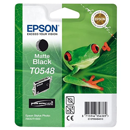 Best Value Epson Original Ink Cartridge T0548 Matte Black, Genuine, Amazon Dash Replenishment Ready