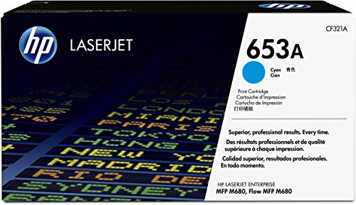 HP 653A - CF321A - 1 x Cyan - Toner cartridge - For Color LaserJet Enterprise Flow M680z, M680dn, M680f