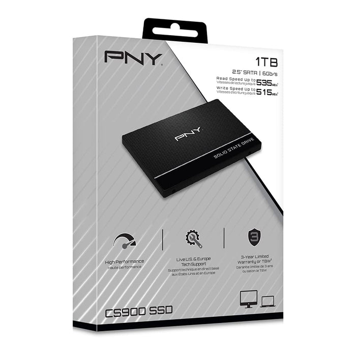 PNY CS900 - SSD - 1 TB - internal - 2.5" - SATA 6Gb/s