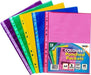 Best Value Tiger A4 50 Coloured Plastic Wallets Clear Strong Punched Ring Binder File Pockets