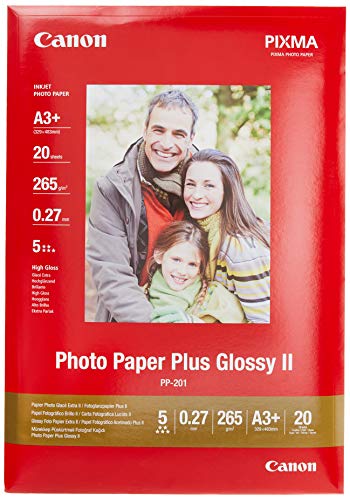 Canon Photo Paper Plus II PP-201 - Glossy photo paper - A3 plus (329 x 423 mm) - 20 sheet(s)