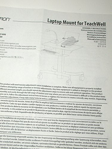 Ergotron TeachWell MDW Laptop Kit - Mounting component (clamp, security bracket) for notebook - graphite grey - for TeachWell Mobile Digital Workspace