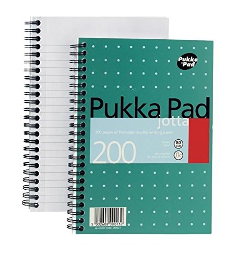 Best Value Pukka Pad 507850 Notebook Wirebound Jotta 80gsm Ruled 200 Pages A5 Ref JM021 [Pack of 3]