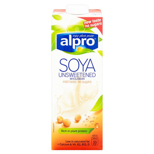 Best Value Alpro Soya Wholebean Unsweetened U.H.T. 1L