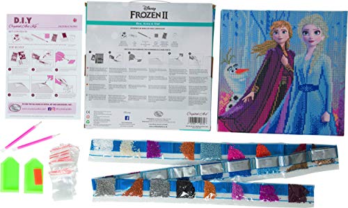 Crystal Art Elsa Anna Olaf 30 x 30cm Kit CAK-DNY700M