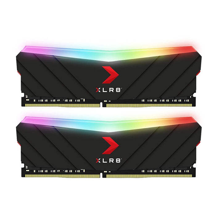 PNY XLR8 RGB - DDR4 - kit - 16 GB: 2 x 8 GB - DIMM 288-pin - 3200 MHz / PC4-25600 - CL16 - 1.35 V - unbuffered - non-ECC