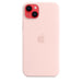 Apple - Back cover for mobile phone - MagSafe compatibility - silicone - chalk pink - for iPhone 14 Plus