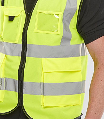 Hi Vis Executive Waistcoat To Iso 20471 Yellow Xxl