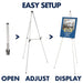 Best Value Nobo Telescopic Display Flipchart Easel with adjustable Tripod Stand, 12 kg Capacity, 105 x 78 x 945 mm, Grey