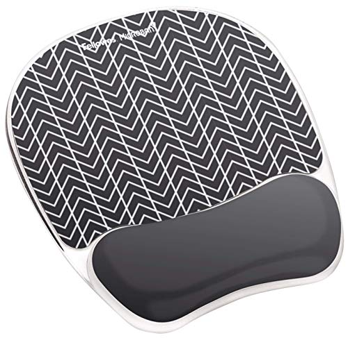 Fellowes Chevron Microban Gel Mousepad Wrist Support