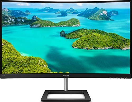 Philips E-line 325E1C - LED monitor - curved - 32" (31.5" viewable) - 2560 x 1440 QHD @ 75 Hz - VA - 250 cd/m - 3000:1 - 4 ms - HDMI, VGA, DisplayPort - textured black